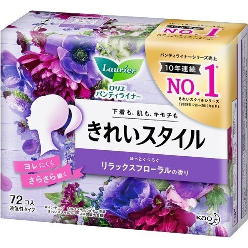 Laurier Panty Liner Relaxed Floral Fragrance 72P